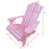 Outdoor Or Indoor Children Adirondack Chair - Pink - Image 6