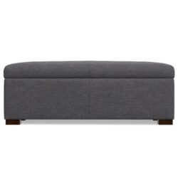 Gabbie - Rectangular Storage Ottoman - Gray