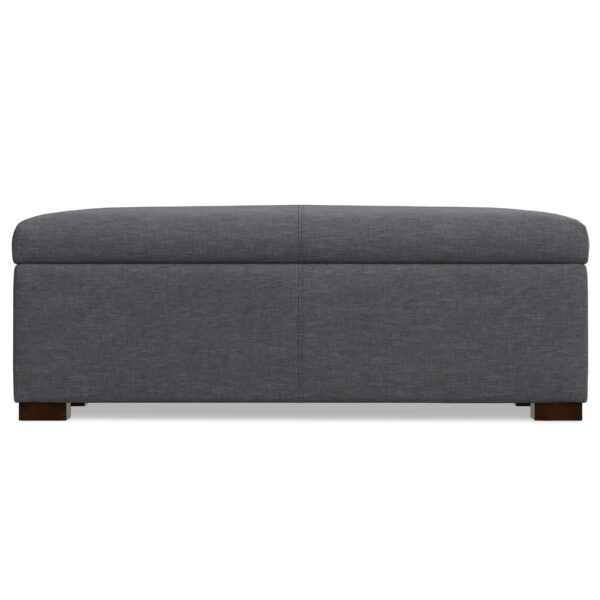 Gabbie - Rectangular Storage Ottoman - Gray