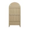 Tall Arched Kitchen Pantry, Modern Farmhouse Wood Kitchen Storage Cabinets, Arched Storage Display Cabinet With Adjustable Shelves, Versatile Cupboard For Kitchen, Dining Room - Natural - Image 9