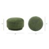 Fuji - Mushroom Footstool Ottoman - Moss Green - Image 8