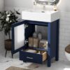 Bathroom Vanity With Ceramic Sink And Ample Storage, Ideal For Small Bathrooms - Blue - Image 22