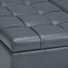Harrison - Coffee Table Storage Ottoman - Stone Gray - Image 7