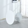 Tulip Table Mid-Century Dining Table For 2-4 People With Round MDF Table Top, Pedestal Dining Table, End Table Leisure Coffee Table - White - Image 6