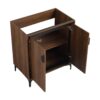 30" Bathroom Vanity Freestanding Cabinet With 2 Doors - Brown - Image 7