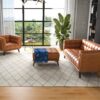 Addison - Square Upholstered Ottoman - Antique Brown / Brown / Cognac - Image 7