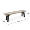 Bettina - Bench - Gray - Image 5
