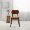 Carlos - Solid Back Side Chair (Set of 2) - Brown / Burnt Orange - Image 9
