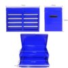 Rolling Tool Chest, 5 Drawer Tool Box Organizer With Lockable Wheels & Sliding Drawers & Detachable Top & Adjustable Shelf, Tool Storage Cabinet For Garage Workshop - Blue - Image 8