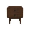 Alexa - Mid-Century Modern Style Night Stand - Brown - Image 11