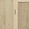 4 Door Storage Cabinet With 1 Drawer And 4 Adjustable Inner Shelves - Natural - Image 19