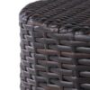 Barrel Side Table With Handcrafted Details - Brown - Image 7