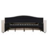 Full Size Upholstered Daybed With Storage Armrests, Trundle And Latest Integrated Bluetooth Audio System, Teddy Fleece - Beige - Image 6