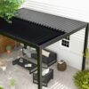Louver Pergola Frame & Louvers - Black - Image 7