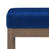 Milltown - Footstool Small Ottoman Bench - Blue - Image 2