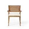 Dining Chair With Water Resistant Cushion - Teak - Image 5