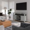 Amherst - TV Media Stand - Fog Gray - Image 10