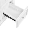 Bathroom Vanity Cabinet With Ceramic Basin, 3 Drawers And Adjustable Shelves - White - Image 17
