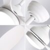 42" Ceiling Fan With Light And Remote Cotnrol 6 Speeds DC Reversible Motor - White - Image 3