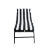 Outdoor Lounge Chairs (Set of 2), Cushion Replacement Patio Funiture Seat Cushion Chaise Lounge Cushion - Black / White - Image 11