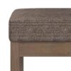 Milltown - Footstool Small Ottoman Bench - Mink Brown - Image 4
