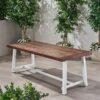 Equilibrium - Outdoor Dining Table With Slat Top - Dark Brown - Image 6
