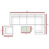 7 Piece Sectional, Easy Outdoor Living - Brown / Gray - Image 5