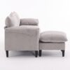 Convertible Combination Sofa, Sofa L Shaped, Sofa With Footstools With Storage Sofa For Living Room, 3 Seater Combination Sofa - Beige - Image 11