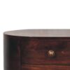 Rounded Bedside Table - Walnut - Image 6