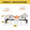 Electric Ergonomic Adjustable Bed Base Queen Size With Wireless Remote Control - Gray - Image 3