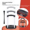 2 Piece Luggage Sets Lightweight Suitcase, Spinner Wheels, (20/14) - Dark Orange - Image 8