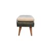 Buffalo - Hide Leather Bench - Olive Green - Image 4