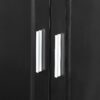 Tall Bathroom Storage Cabinet, Cabinet With 2 Doors And Drawers, Adjustable Shelf - Black - Image 20