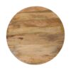 Slatted Round Coffee Table - Beige - Image 3
