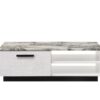 Matilda - Coffee Table With White Faux Marble Top - White - Image 2