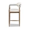 Artemis - Mixed Material Upholstered Counter Stool - Warm White - Image 3