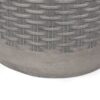 Outdoor Lightweight End Table Round Concrete Outdoor Side Table - Natural - Image 8