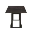 Modern 6 Piece Extendable Dining Table Set With 4 Wicker Back Upholstered Dining Chairs And Long Bench, 2 Removable Leaf - Espresso - Image 17
