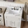 Vanity Top With Undermount Sink And Backsplash - White Marble - Image 8