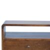 Curved Media Unit - Chestnut - Image 6
