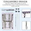 Folding Dog Pet Grooming Table Stainless Steel Frame, Rubber Mat On Board With Adjustable Arm And Clamps Pet Dog Cat Grooming Table - Silver Gray - Image 10