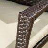 3 Piece Bistro Set With Water Resistant Cushions And 2 Chairs - Brown Multi - Image 8