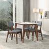 Carlos - Solid Back Side Chair (Set of 2) - Brown / Gray - Image 6