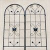 2 Pack Garden Metal Trellis Rustproof Trellis For Climbing Plants Outdoor Flower Support - Black - Image 4