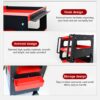 4 Level Multi Purpose Trolley For Diagnostics - Black / Red - Image 13