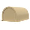 Outsunny - 10' x 16' Carport, Heavy Duty Portable Garage Storage Tent With Large Zippered Door, Anti-Uv Pe Canopy Cover For Car, Truck, Boat, Motorcycle, Bike, Garden Tools, Outdoor Work - Beige - Image 5