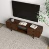 Alexa - Mid-Century Modern Style TV Stand - Dark Brown / Wood - Image 10