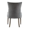 Elegant Design Comfortable Seating Dining Side Chair (Set of 2) - Dark Gray - Image 7