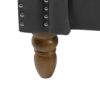 Chaise Lounge Indoor, Velvet Lounge Chair For Bedroom With Storage & Pillow, Modern Upholstered Rolled Arm Chase Lounge For Sleeping With Nailhead Trim For Living Room Bedroom Office - Black - Image 21
