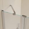 Aluminium Alloy Shower Doors For Bathtub - Brushed Nickel - Image 8